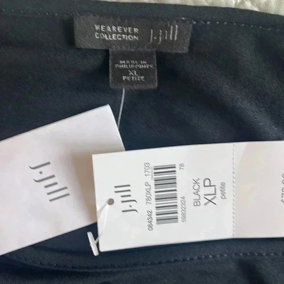 NWT JJill  Long Tunic Top Womens XLP Black Stretch Knit Lagenlook Capsule Chic - Picture 9 of 17